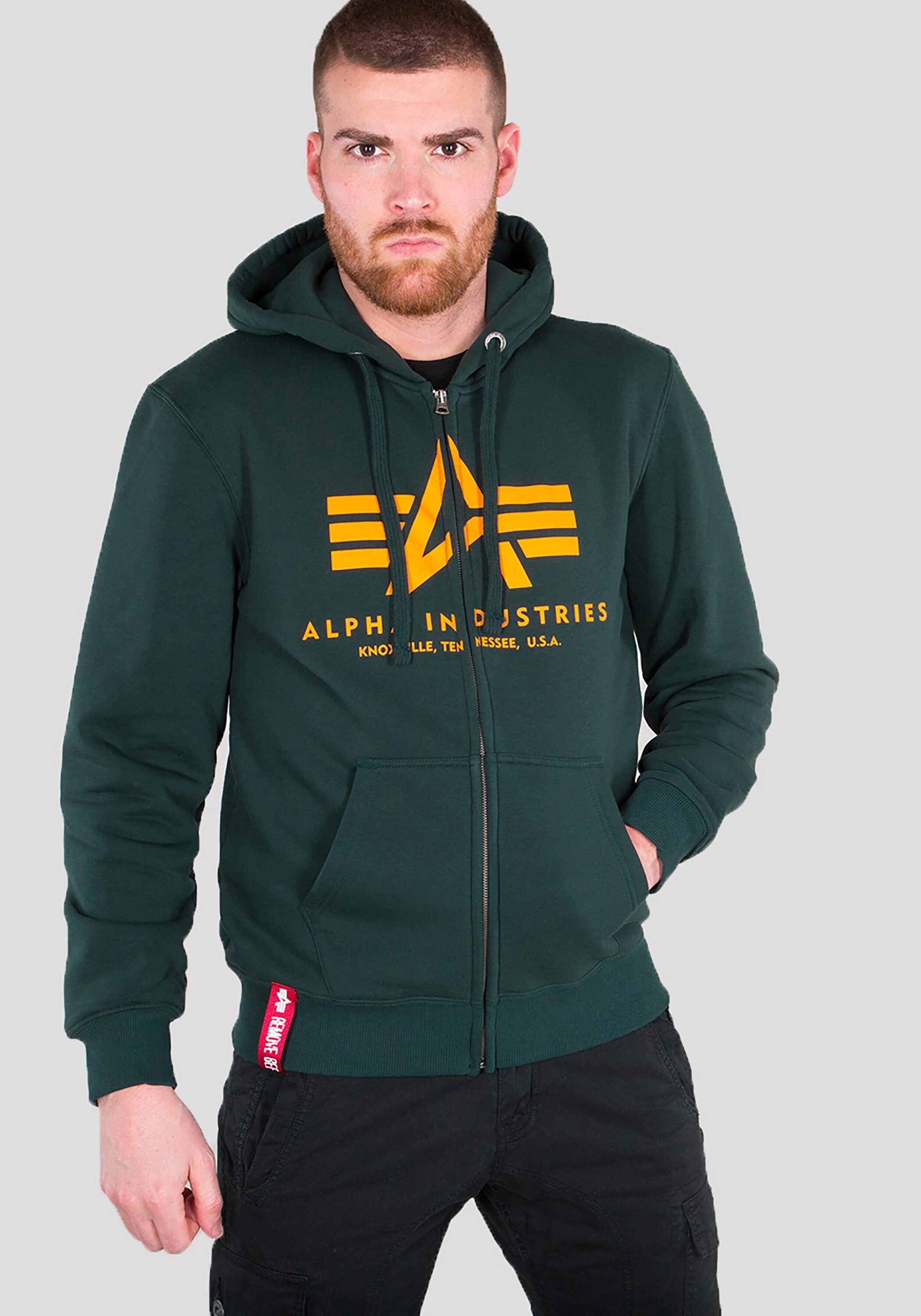 Alpha Industries Kapuzensweatjacke BASIC ZIP HOODY